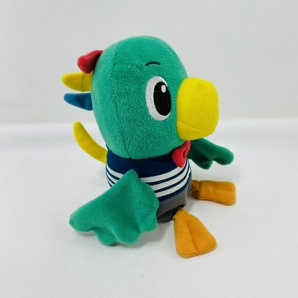 Benesse Torippii Shimajiro Parrot Bird Plush Toy 6” Green Doll Japanese Bow Tie - Picture 4 of 10